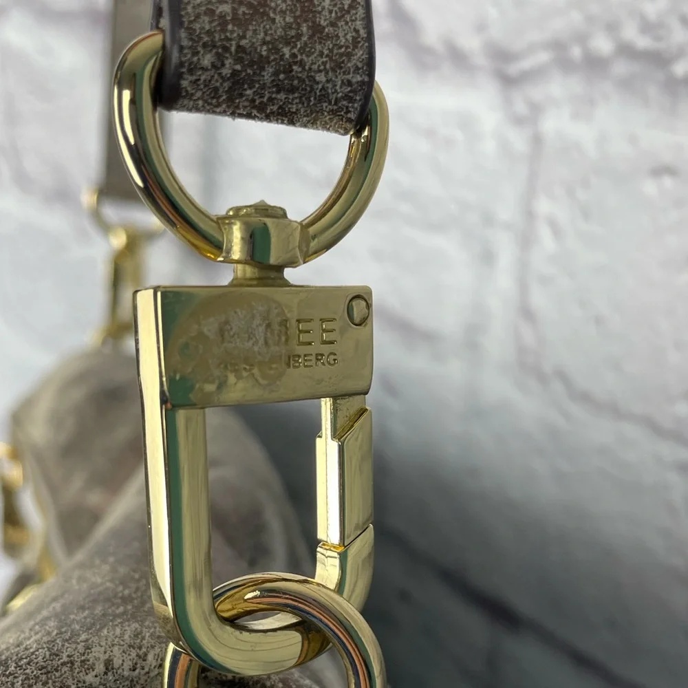 Aimee Kestenberg Leather Crossbody Satchel with Gold Hardware - Picture 7 of 12